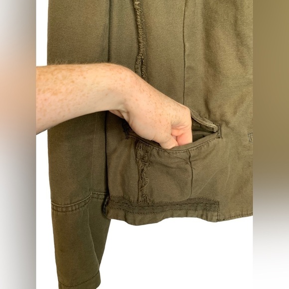 Anthropologie Hei Hei Delfine Dark Green Houndstooth Blazer Size 2 - Picture 10 of 10